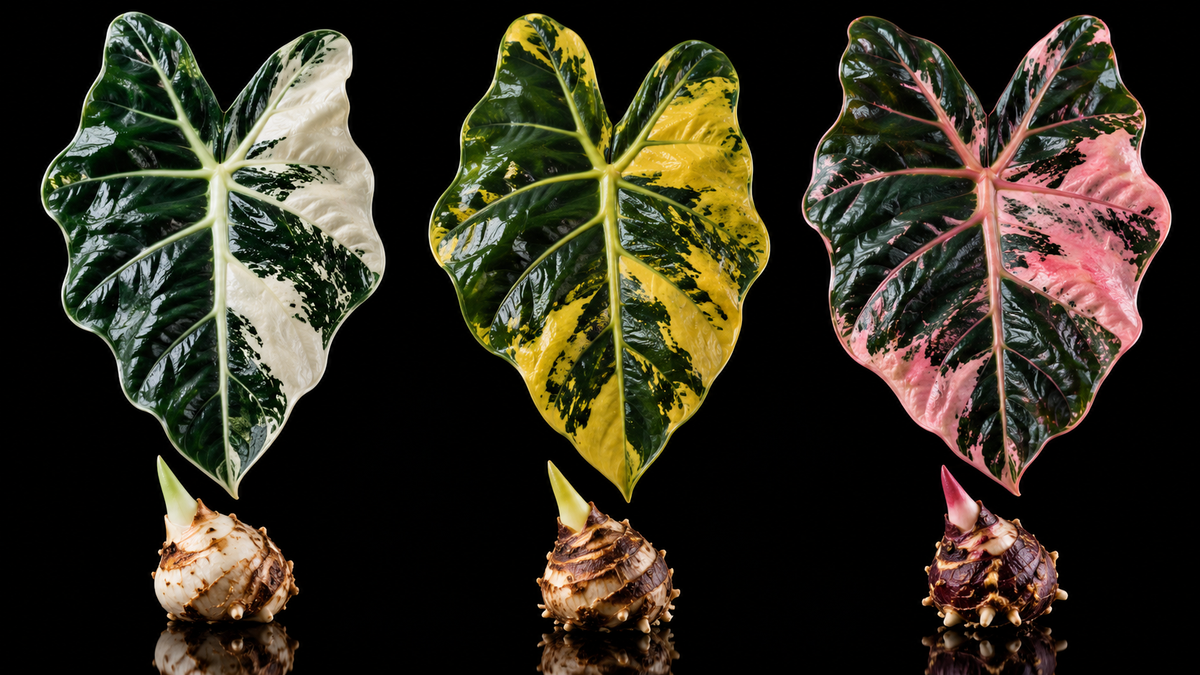 Alocasia Albo vs Aurea vs Pink Variegation: A Collector’s Guide